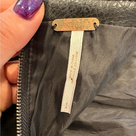 Free People Modern Femme Vegan Leather Mini Skirt - Picture 4 of 4